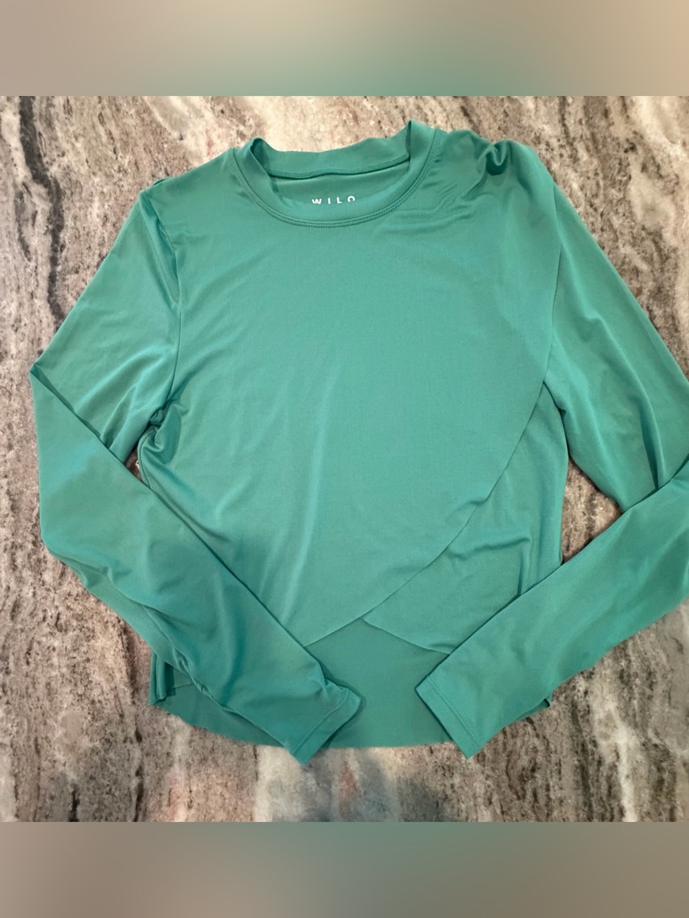 WILO The Label Green Solid Round Neck L